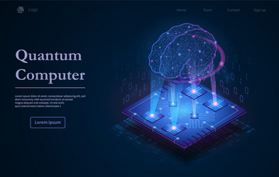 Quantum Computing Background vector image