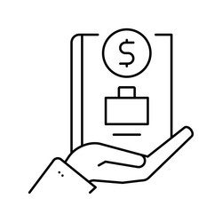 comprehensive business training program line icon vector image