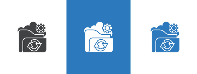 data recovery icon thin line vector image