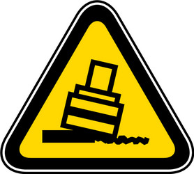 triangular warning hazard symbol vector image