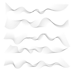 Abstract Flowing Wave Background vector image
