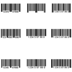 bar code icon set vector