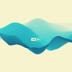 blue abstract background dynamic effect vector image