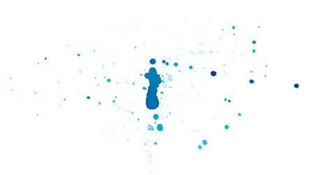 Blue Watercolor Splatters Vector Image