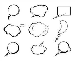 Conversation & Idea Bubbles Vector Image