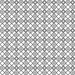 seamless pattern cog and diamond shape outline vector image