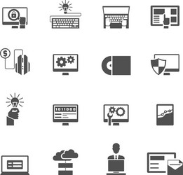 Software Development Icon Set vector image