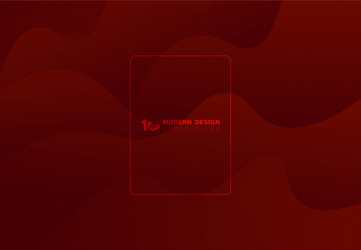 abstract fluid wavy pattern red design vector image