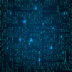 Binary Code Flow vector image