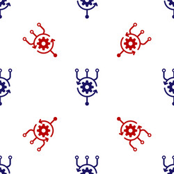 blue and red algorithm icon isolated seamless vector image