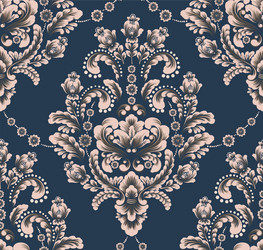 damask seamless pattern element classical vector image
