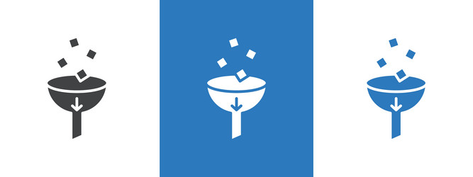 data filtering icon thin line vector image
