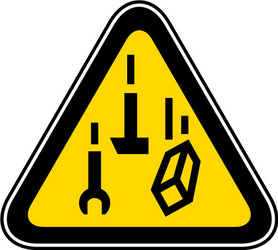 triangular warning hazard symbol vector