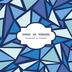 abstract ice chrystals frame seamless pattern vector image