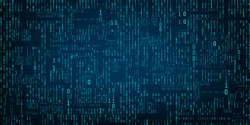 Binary Code Flow - Digital Matrix vector image