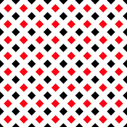 Bold Red and Black Square Pattern vector image