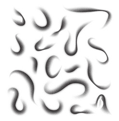 grainy stipple patterns forming abstract fluid vector image