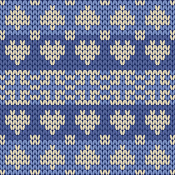 knitting pattern design background vector image