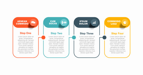 Modern Infographic Template - Creative Data Visual vector image