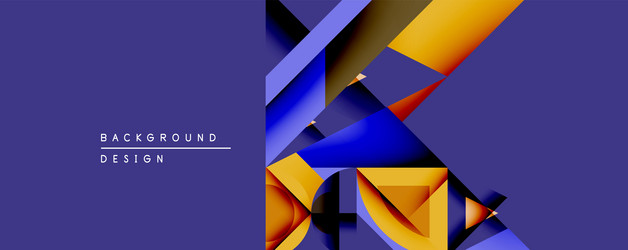 abstract geometric composition overlapping shapes vector image