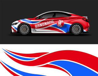 Car Wrap Artwork Vector Image