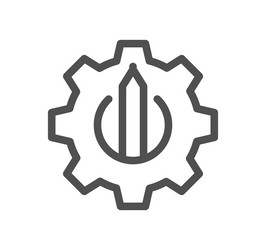 Gear related icon vector