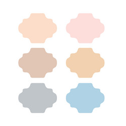 paper frames design elements isolated on white vector image