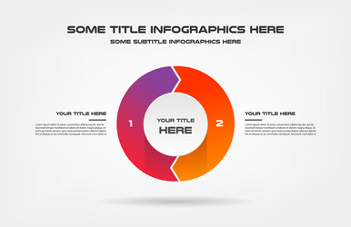 pie chart percentage infographics element vector image
