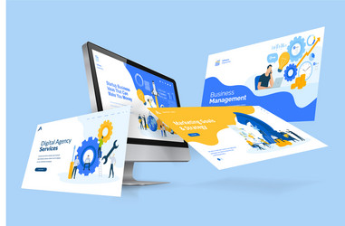 web design template vector image