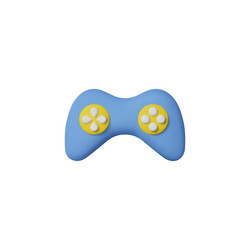 gamepad controller for video game console 3d vector image