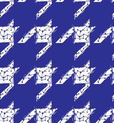 Sketchy Houndstooth Pattern vector image