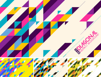 Diagonal Abstract Polygon Background vector image