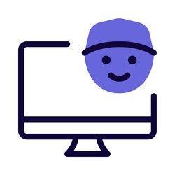 user managing system of computer vector image