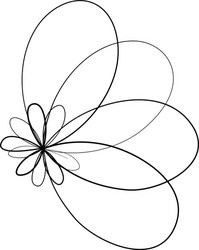 abstract geometric lineart lines design element vector image