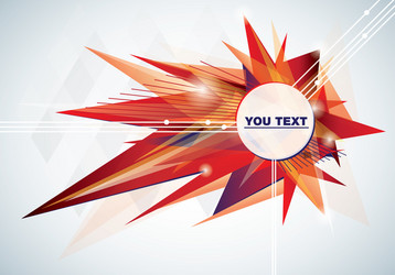 Dynamic Red Abstract Background vector image