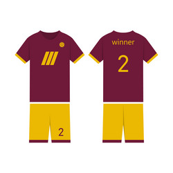 T-shirt sport design template for soccer jersey vector