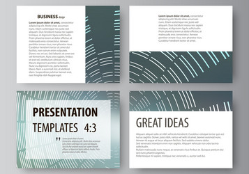 set of business templates for presentation slides vector