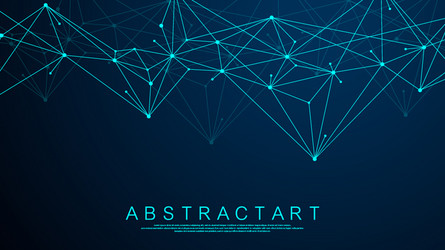 abstract plexus background with connected lines vector image