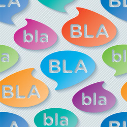 bla-bla-bla wallpaper vector image