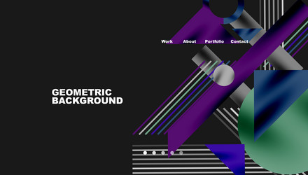 geometric background showcasing sharp lines vector image