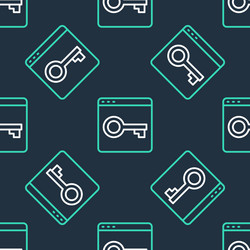 line secure your site with https ssl icon vector image