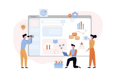 Website Debugging & SEO Optimization vector image