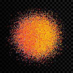 Chaotic particles in empty space dynamic vector