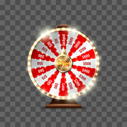 wheel fortune to play and win jackpot vector