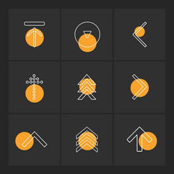 arrows directions pointer arrow user vector image