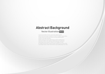 curve abstract background white and gray 01 vector image