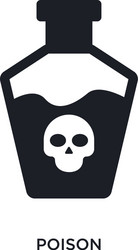 poison isolated icon simple element from science vector image