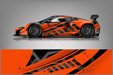 Racing Stripe Car Wrap Vector Image