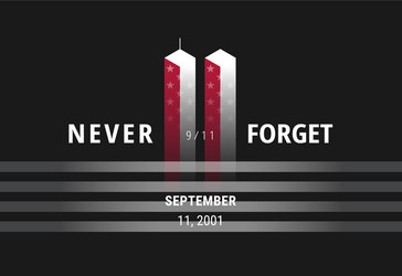 September 11th Memorial Royalty Free Vector Image