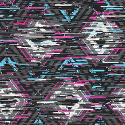 techno glitch error bug seamless pattern swatch vector image